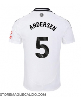 Fulham Joachim Andersen #5 Maglia Gara Casa Repliche 2024-25 Maniche Corte Fulham Joachim Andersen #5 Maglia Gara Casa Repliche 2024-25 Maniche Corte